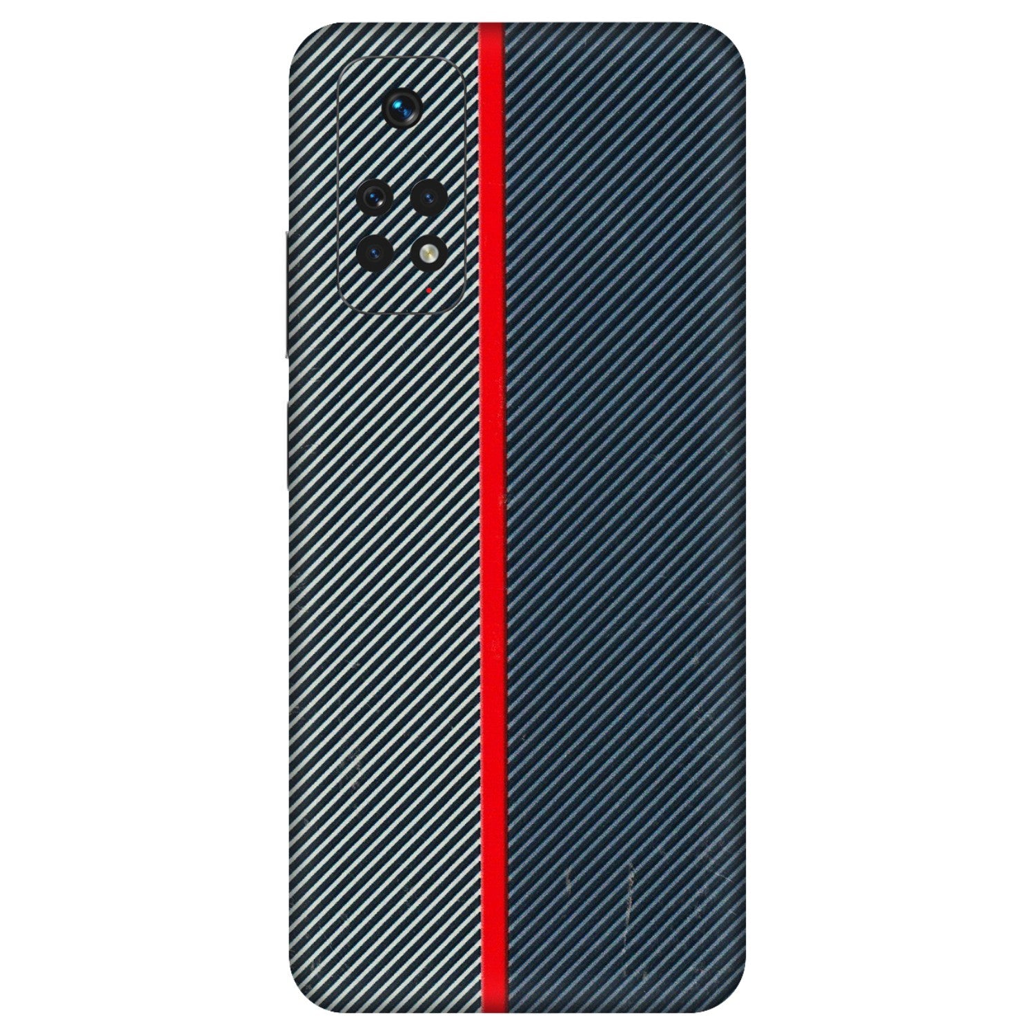 Xiaomi Redmi Phone Skins (All Models) - Blue Sober Lines - 3D Embossed Finish (L-305) Redmi Note 11