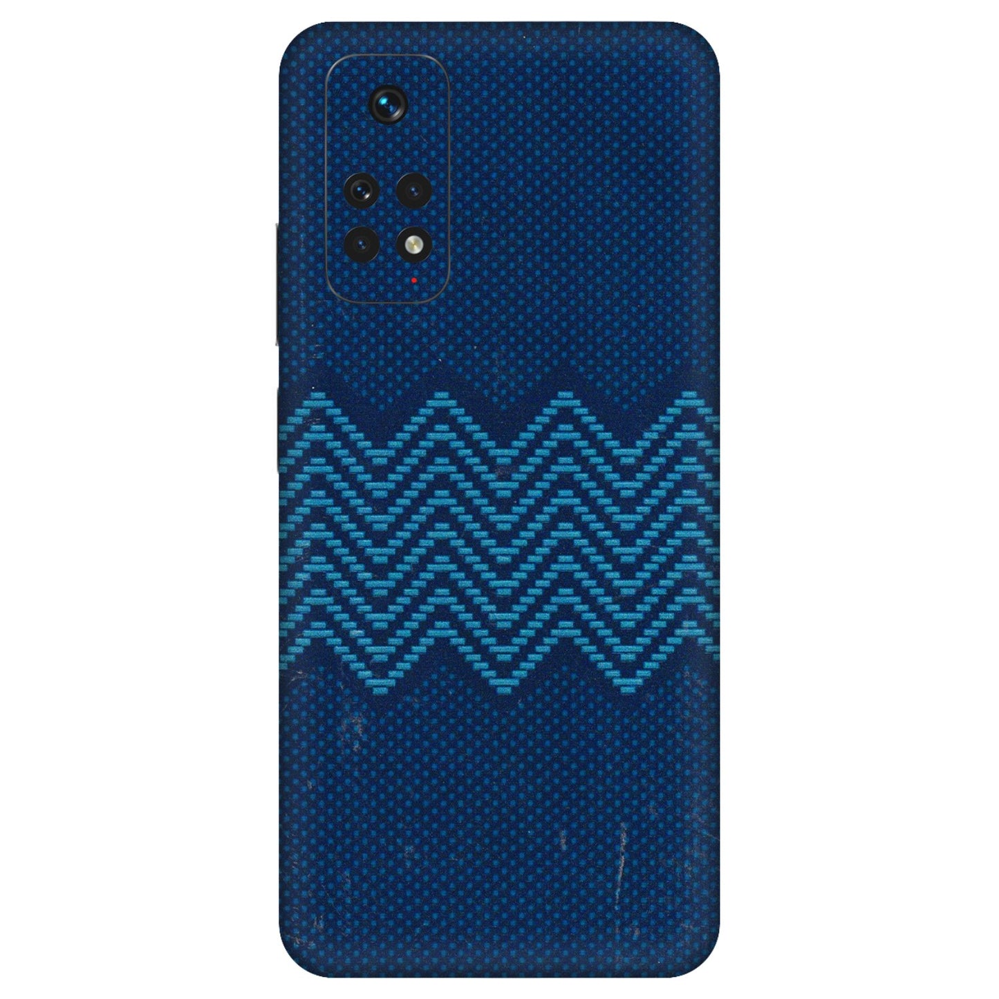 Xiaomi Redmi Phone Skins (All Models) - Blue Sober Waves - 3D Embossed Finish (L-306) Redmi Note 11