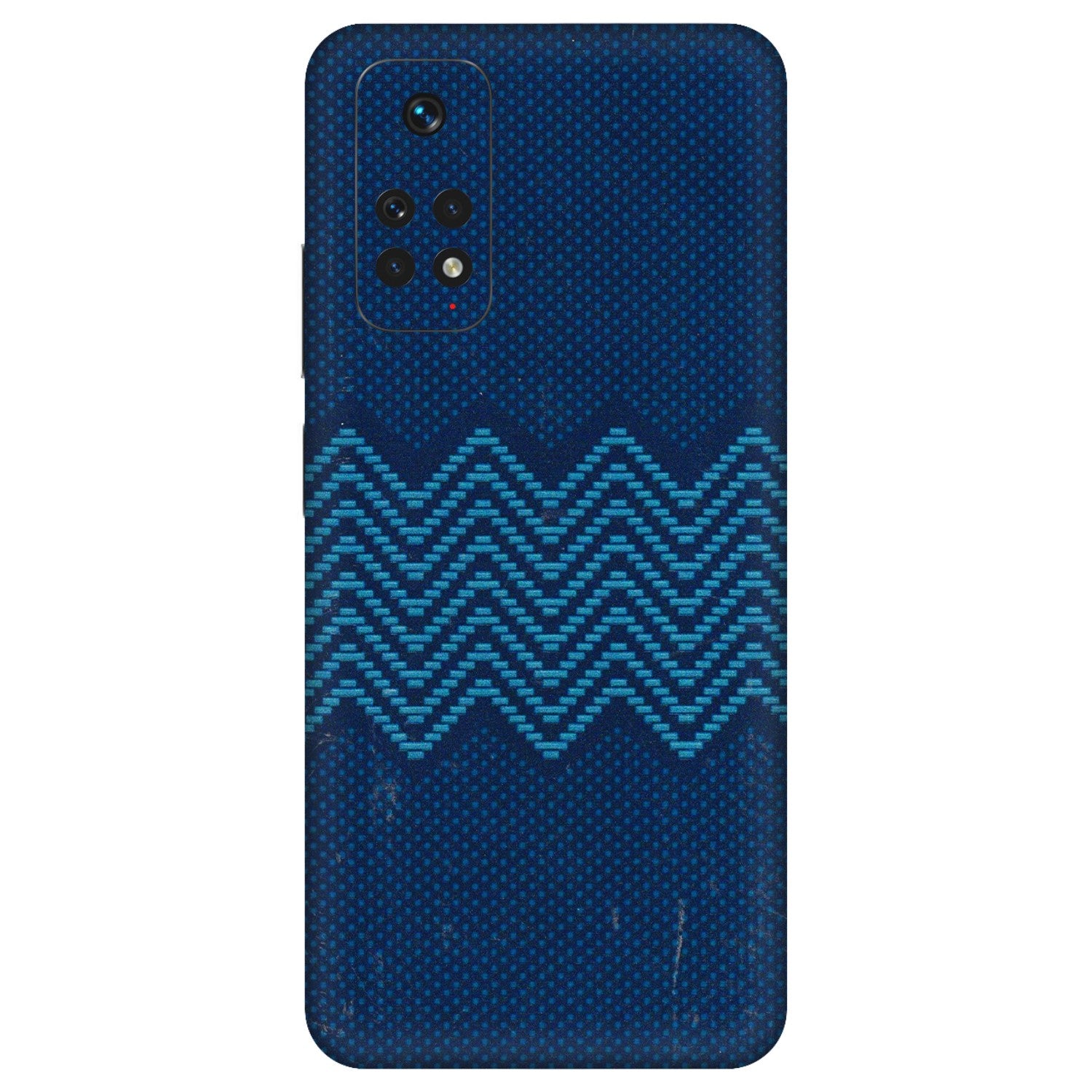 Xiaomi Redmi Phone Skins (All Models) - Blue Sober Waves - 3D Embossed Finish (L-306) Redmi Note 11