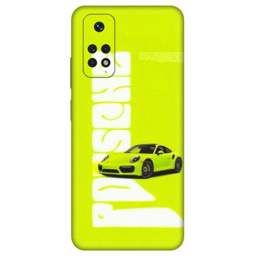 Xiaomi Redmi Phone Skins (All Models) - Lime Green Porche - 3D Embossed Finish (L-30) Redmi Note 11