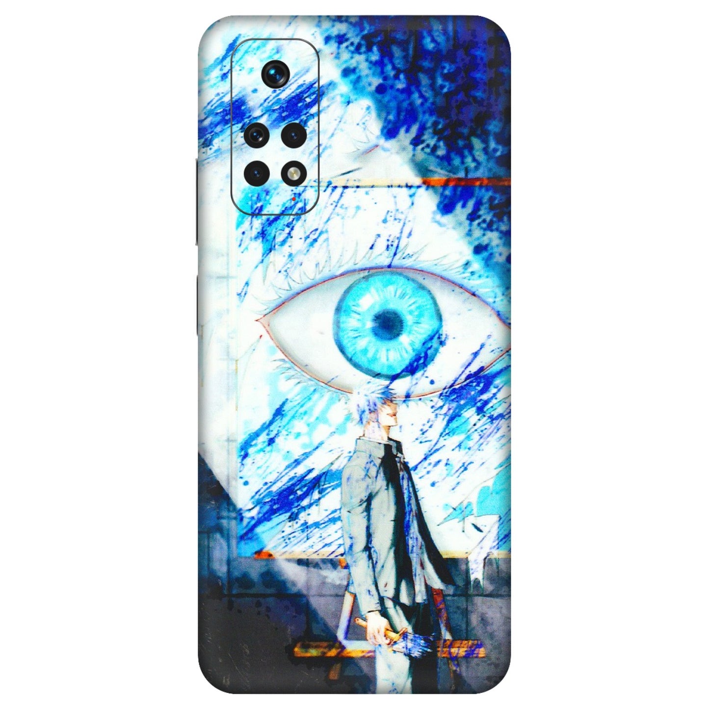 Xiaomi Redmi Phone Skins (All Models) - Anime Sea Blue Eye - 3D Embossed Finish (L-318) Redmi Note 11