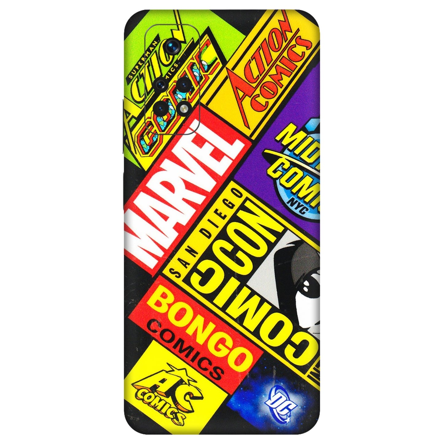 Xiaomi Redmi Phone Skins (All Models) - Bongo Comic Con - 3D Embossed Finish (L-325) Redmi Note 11