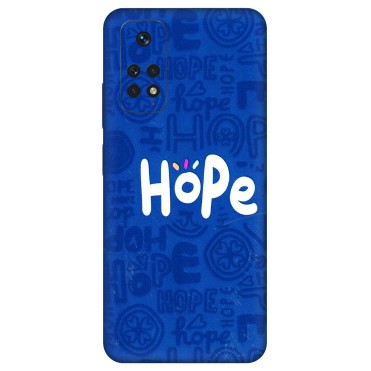 Xiaomi Redmi Phone Skins (All Models) - Hope Doodles Blue - 3D Embossed Finish (L-43) Redmi Note 11