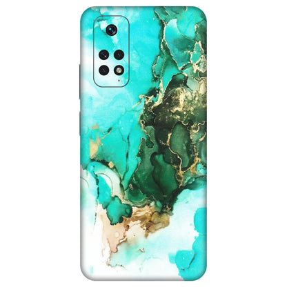 Xiaomi Redmi Phone Skins (All Models) - The Blue Gold Marble - Matte Finish (M-124) Redmi Note 11