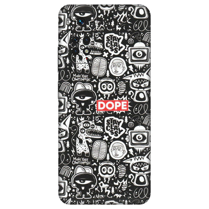 Xiaomi Redmi Phone Skins (All Models) - Dope Stay Classy Black Doodles - Matte Finish (M-126) Redmi Note 11