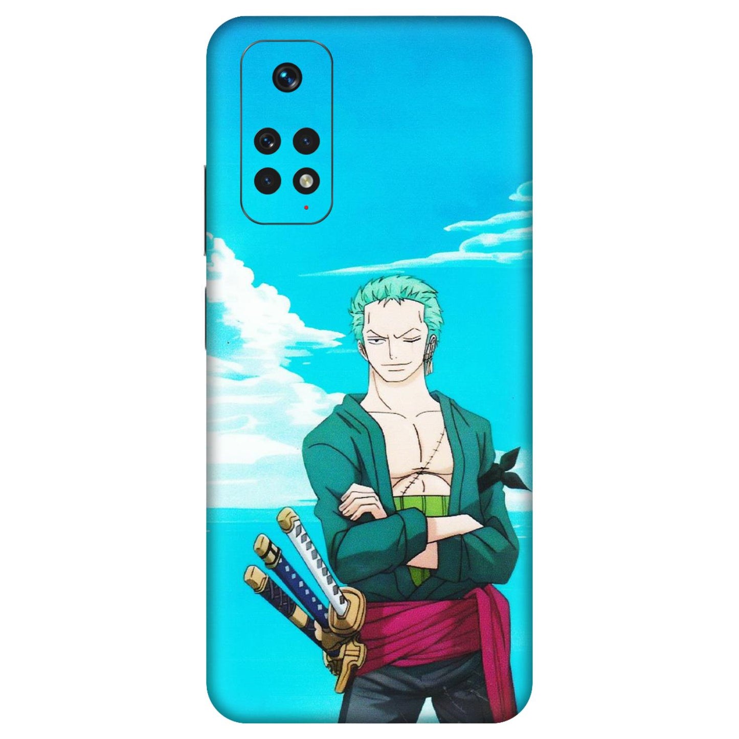 Xiaomi Redmi Phone Skins (All Models) - Cool Swordman Zoro Anime - Matte Finish (M-143) Redmi Note 11