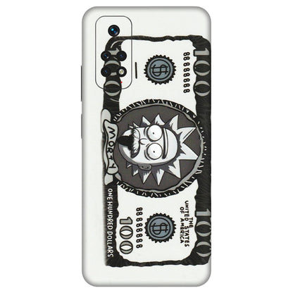 Xiaomi Redmi Phone Skins (All Models) - Rick And Morty Hundred Dollar Anime - Matte Finish (M-161) Redmi Note 11
