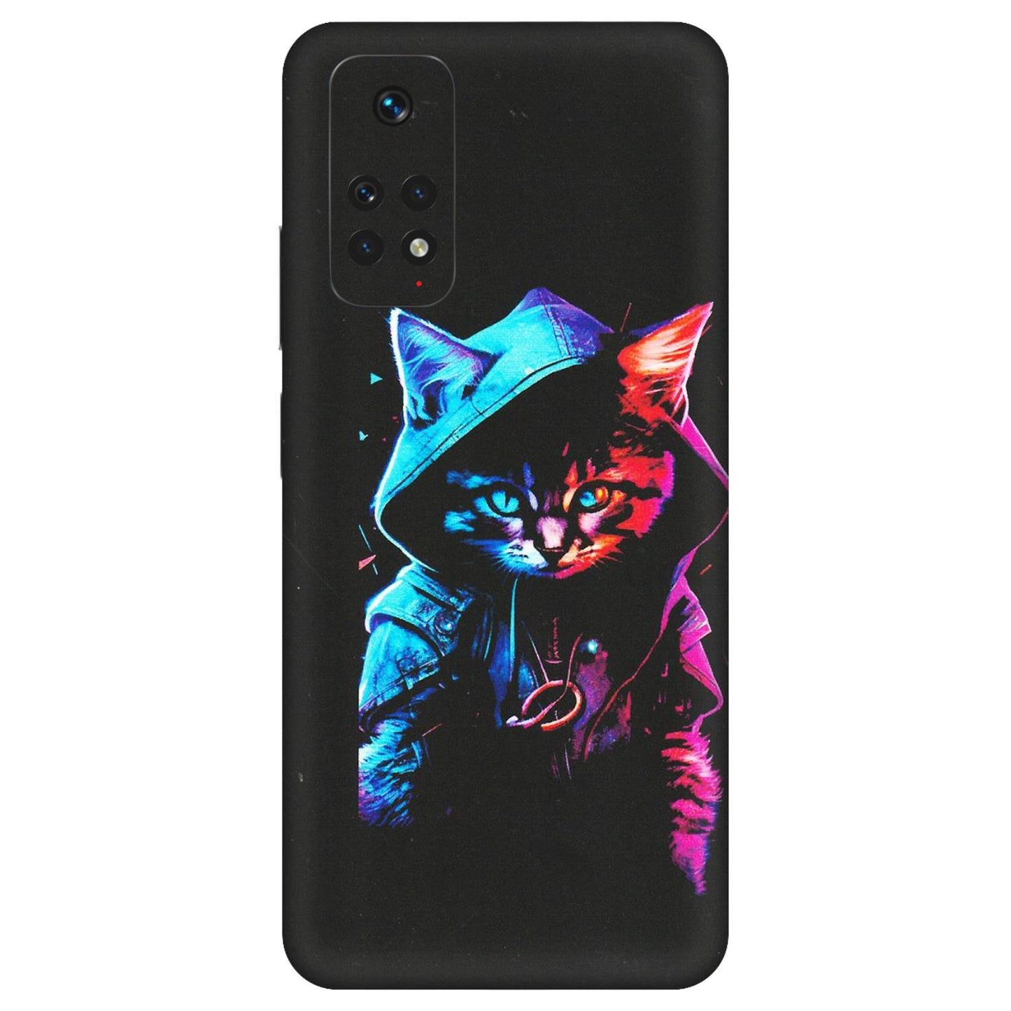 Xiaomi Redmi Phone Skins (All Models) - Cyberpunk Cat - Matte Finish (M-45) Redmi Note 11