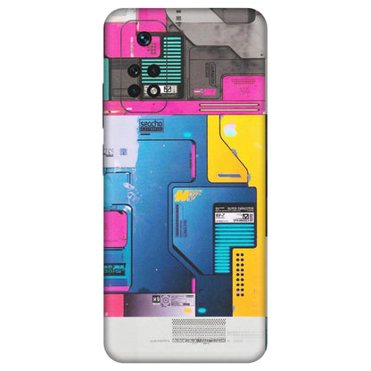 Xiaomi Redmi Phone Skins (All Models) - Colourfull Motherboard Internals - Matte Finish (M-55) Redmi Note 11