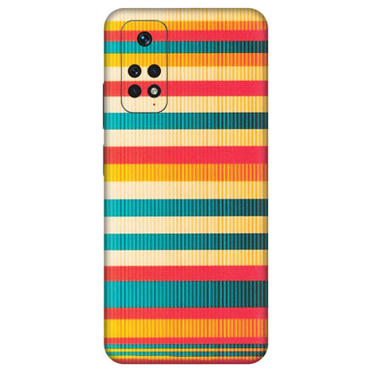 Xiaomi Redmi Phone Skins (All Models) - Colourful Stripes Soothing Effect - Matte Finish (M-86) Redmi Note 11