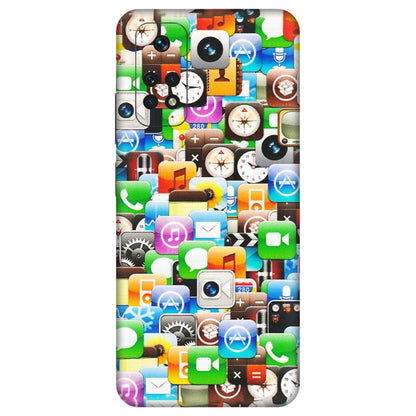 Xiaomi Redmi Phone Skins (All Models) - All Apple Icons - Matte Finish (M-93) Redmi Note 11