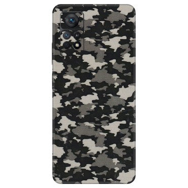 Xiaomi Redmi Phone Skins (All Models) - Black/Grey Camoflaunge - 3D Embossed Finish (L-142) Redmi Note 11 Pro
