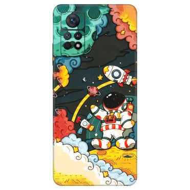 Xiaomi Redmi Phone Skins (All Models) - Astronauts & Spaceship - 3D Embossed Finish (L-145) Redmi Note 11 Pro