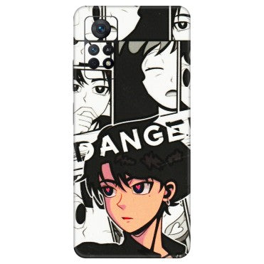 Xiaomi Redmi Phone Skins (All Models) - Danger Anime - 3D Embossed Finish (L-155) Redmi Note 11 Pro