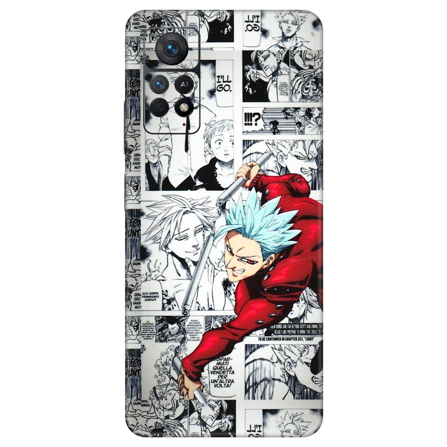 Xiaomi Redmi Phone Skins (All Models) - Anime Comic - 3D Embossed Finish (L-192) Redmi Note 11 Pro