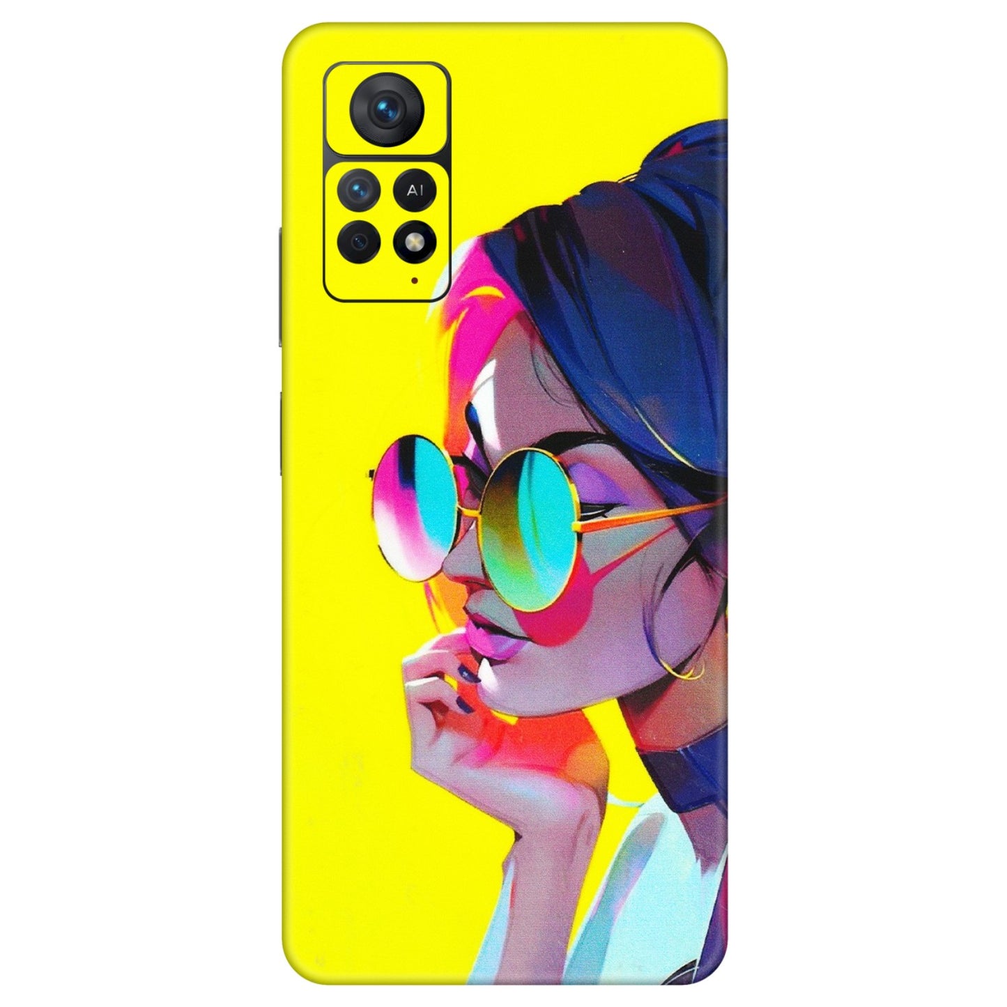 Xiaomi Redmi Phone Skins (All Models) - Bold Stylish Girl - 3D Embossed Finish (L-222) Redmi Note 11 Pro
