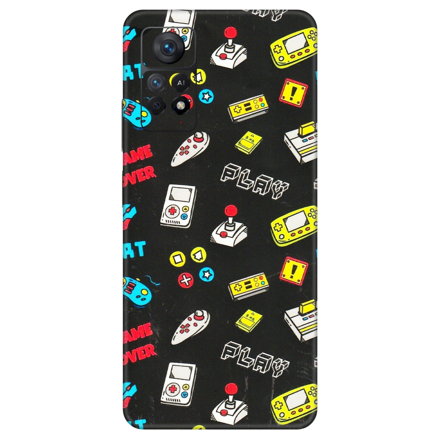 Xiaomi Redmi Phone Skins (All Models) - Gaming Doodles - 3D Embossed Finish (L-224) Redmi Note 11 Pro