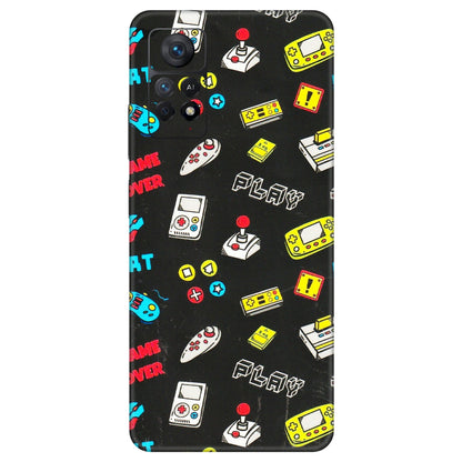 Xiaomi Redmi Phone Skins (All Models) - Gaming Doodles - 3D Embossed Finish (L-224) Redmi Note 11 Pro