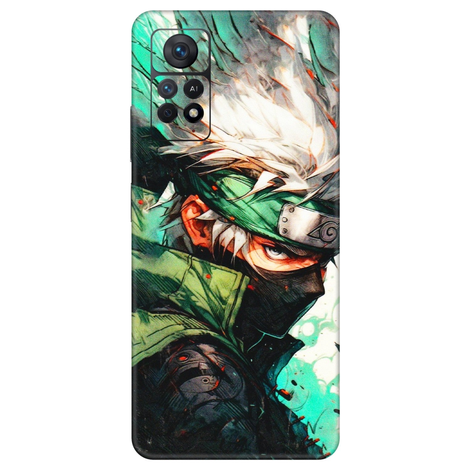 Xiaomi Redmi Phone Skins (All Models) - Kakashi Side Profile - 3D Embossed Finish (L-249) Redmi Note 11 Pro