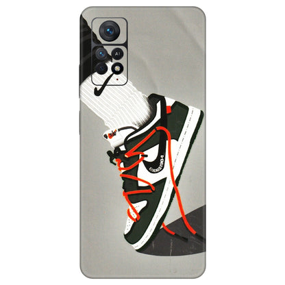 Xiaomi Redmi Phone Skins (All Models) - New Grey Sneaker - 3D Embossed Finish (L-261) Redmi Note 11 Pro
