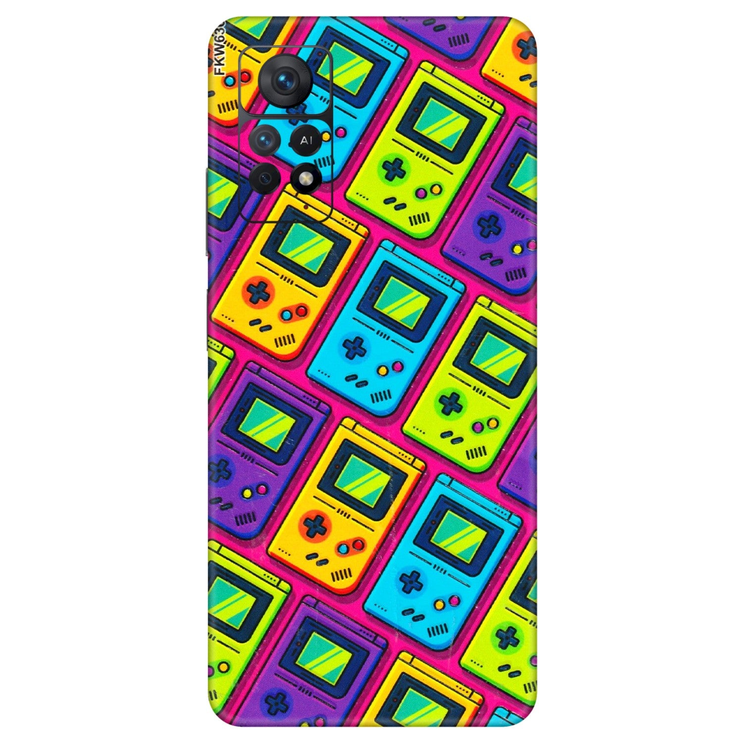Xiaomi Redmi Phone Skins (All Models) - Gameboy Colourful - 3D Embossed Finish (L-266) Redmi Note 11 Pro