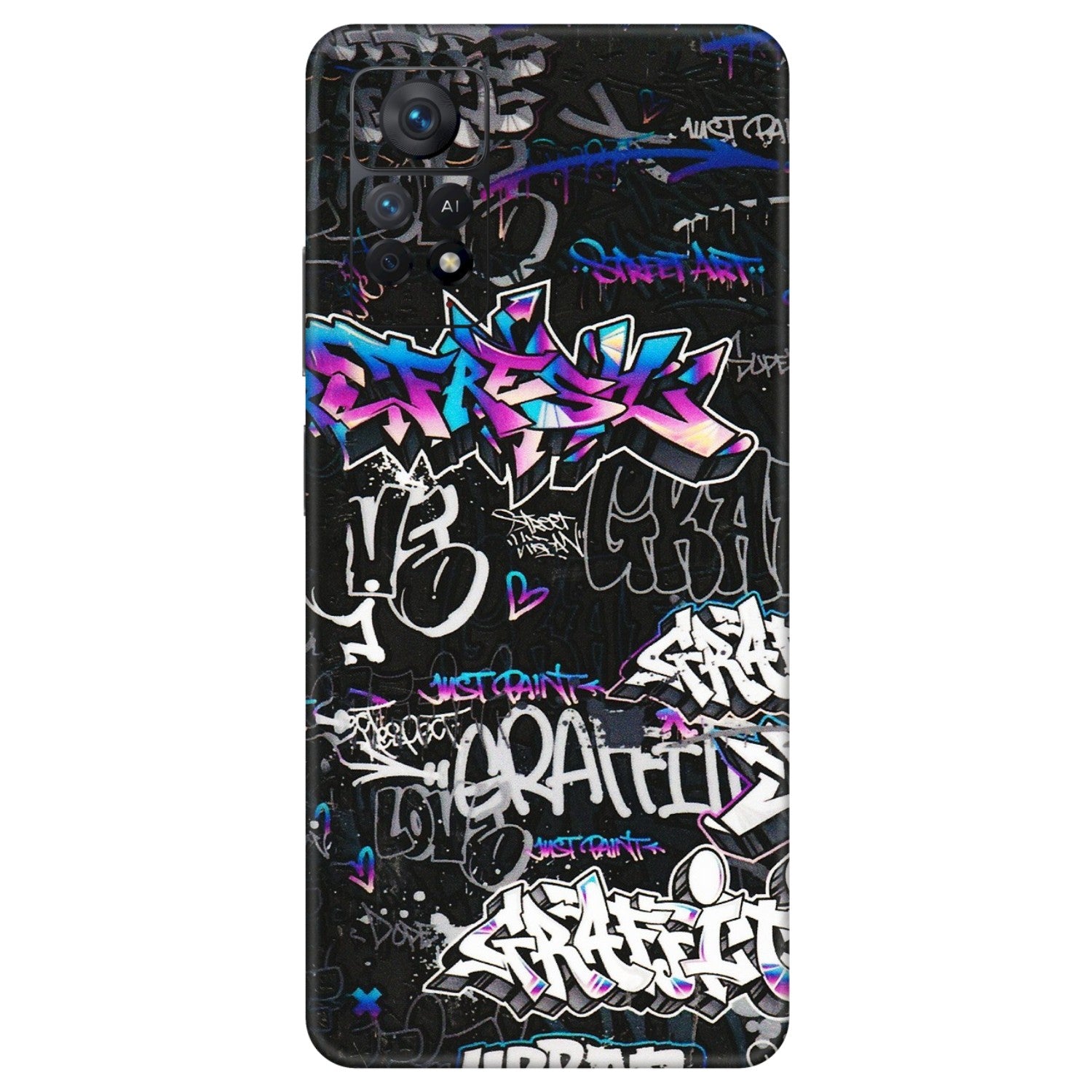 Xiaomi Redmi Phone Skins (All Models) - Graffiti Killer - 3D Embossed Finish (L-274) Redmi Note 11 Pro