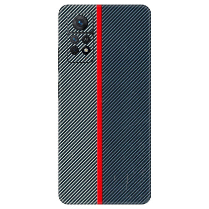 Xiaomi Redmi Phone Skins (All Models) - Blue Sober Lines - 3D Embossed Finish (L-305) Redmi Note 11 Pro