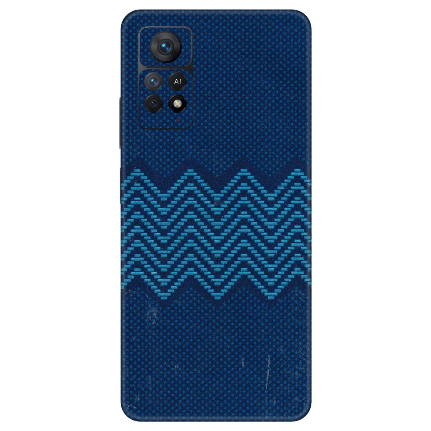 Xiaomi Redmi Phone Skins (All Models) - Blue Sober Waves - 3D Embossed Finish (L-306) Redmi Note 11 Pro