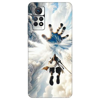 Xiaomi Redmi Phone Skins (All Models) - Big Hand With Monkey King - 3D Embossed Finish (L-323) Redmi Note 11 Pro