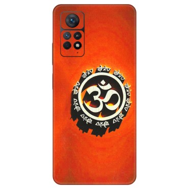 Xiaomi Redmi Phone Skins (All Models) - Aum Shiv Orange - 3D Embossed Finish (L-32) Redmi Note 11 Pro