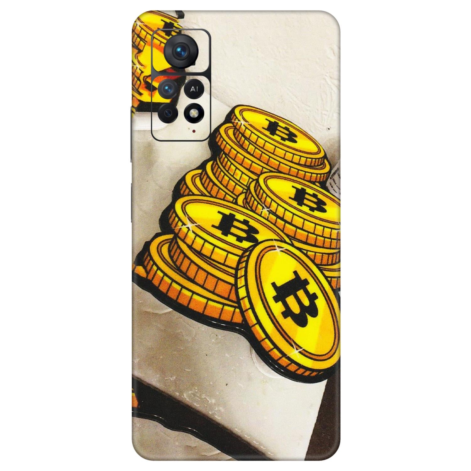 Xiaomi Redmi Phone Skins (All Models) - Billionaire Bitcoin Collection - Matte Finish (M-92) Redmi Note 11 Pro