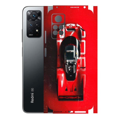 Xiaomi Redmi Phone Skins (All Models) - Red Porsche Car Logo - 3D Embossed Finish (L-315) Redmi Note 11 Pro Plus 5G
