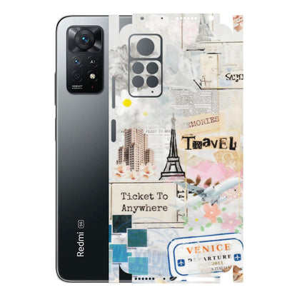 Xiaomi Redmi Phone Skins (All Models) - Travel Memories - Transparent Finish (T-09) Redmi Note 11 Pro Plus 5G