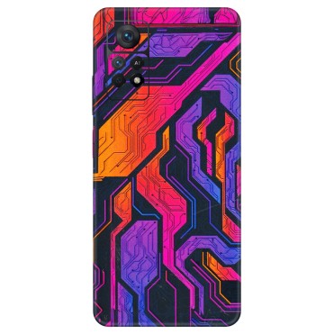 Xiaomi Redmi Phone Skins (All Models) - Tech Circuits Futuristic - 3D Embossed Finish (L-07) Redmi Note 11 Pro Plus 5G