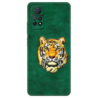 Xiaomi Redmi Phone Skins (All Models) - Leather Feel Tiger - 3D Embossed Finish (L-111) Redmi Note 11 Pro Plus 5G