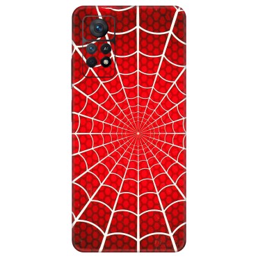 Xiaomi Redmi Phone Skins (All Models) - Classic Spidey Web - 3D Embossed Finish (L-115) Redmi Note 11 Pro Plus 5G