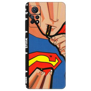 Xiaomi Redmi Phone Skins (All Models) - Superman Sutta - 3D Embossed Finish (L-130) Redmi Note 11 Pro Plus 5G