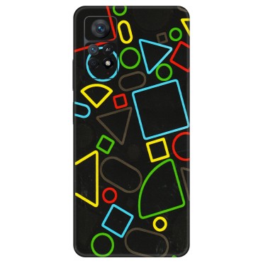 Xiaomi Redmi Phone Skins (All Models) - Black Shapes - 3D Embossed Finish (L-131) Redmi Note 11 Pro Plus 5G