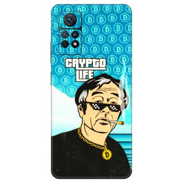 Xiaomi Redmi Phone Skins (All Models) - Crypto Thug Life - 3D Embossed Finish (L-179) Redmi Note 11 Pro Plus 5G