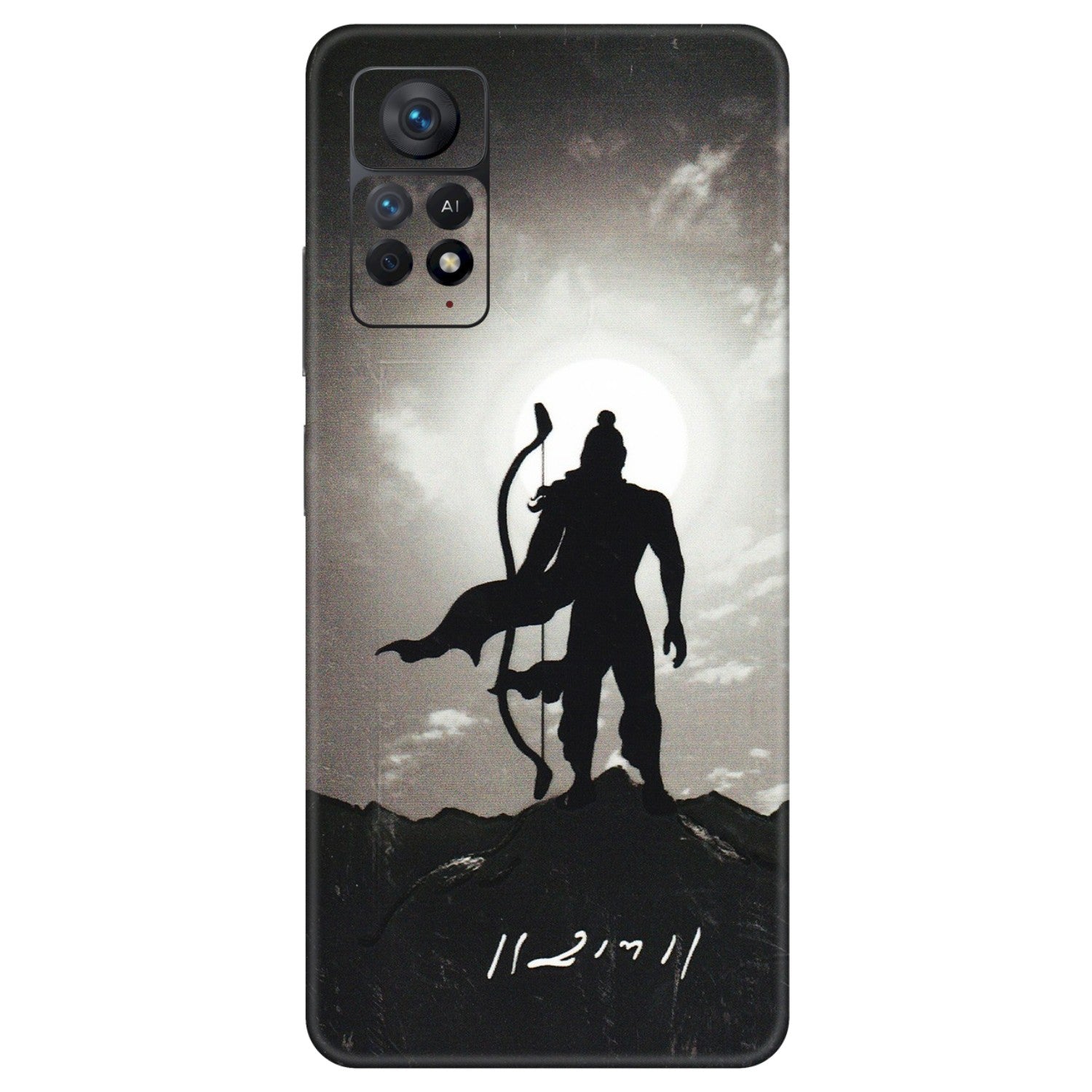 Xiaomi Redmi Phone Skins (All Models) - Jai Siya Ram - 3D Embossed Finish (L-200) Redmi Note 11 Pro Plus 5G