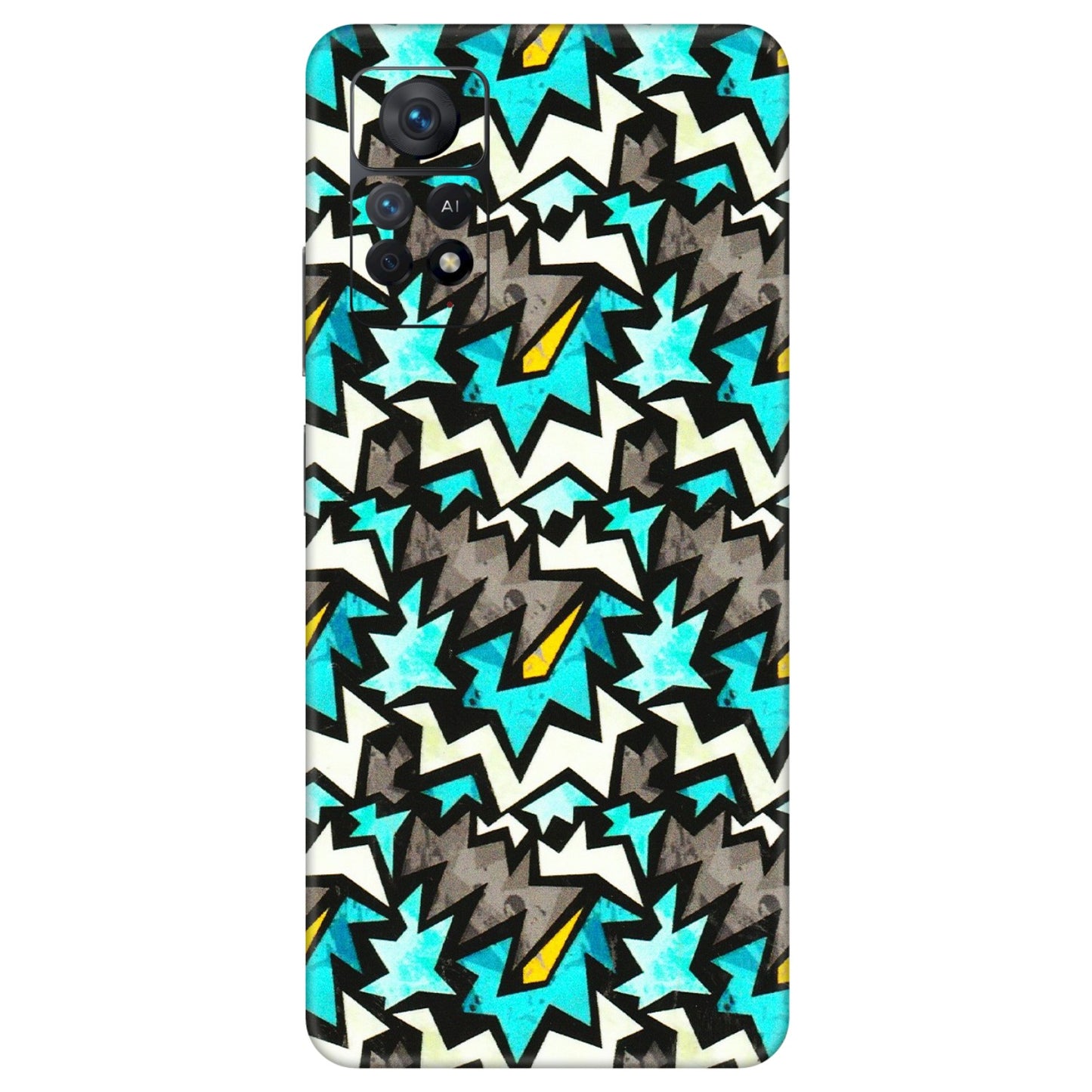 Xiaomi Redmi Phone Skins (All Models) - Funky Zig Zag - 3D Embossed Finish (L-223) Redmi Note 11 Pro Plus 5G