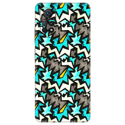 Xiaomi Redmi Phone Skins (All Models) - Funky Zig Zag - 3D Embossed Finish (L-223) Redmi Note 11 Pro Plus 5G