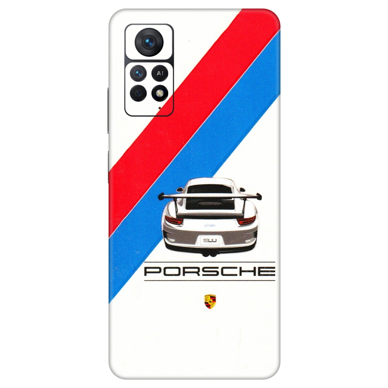 Xiaomi Redmi Phone Skins (All Models) - Porche Car Sober Logo - 3D Embossed Finish (L-248) Redmi Note 11 Pro Plus 5G