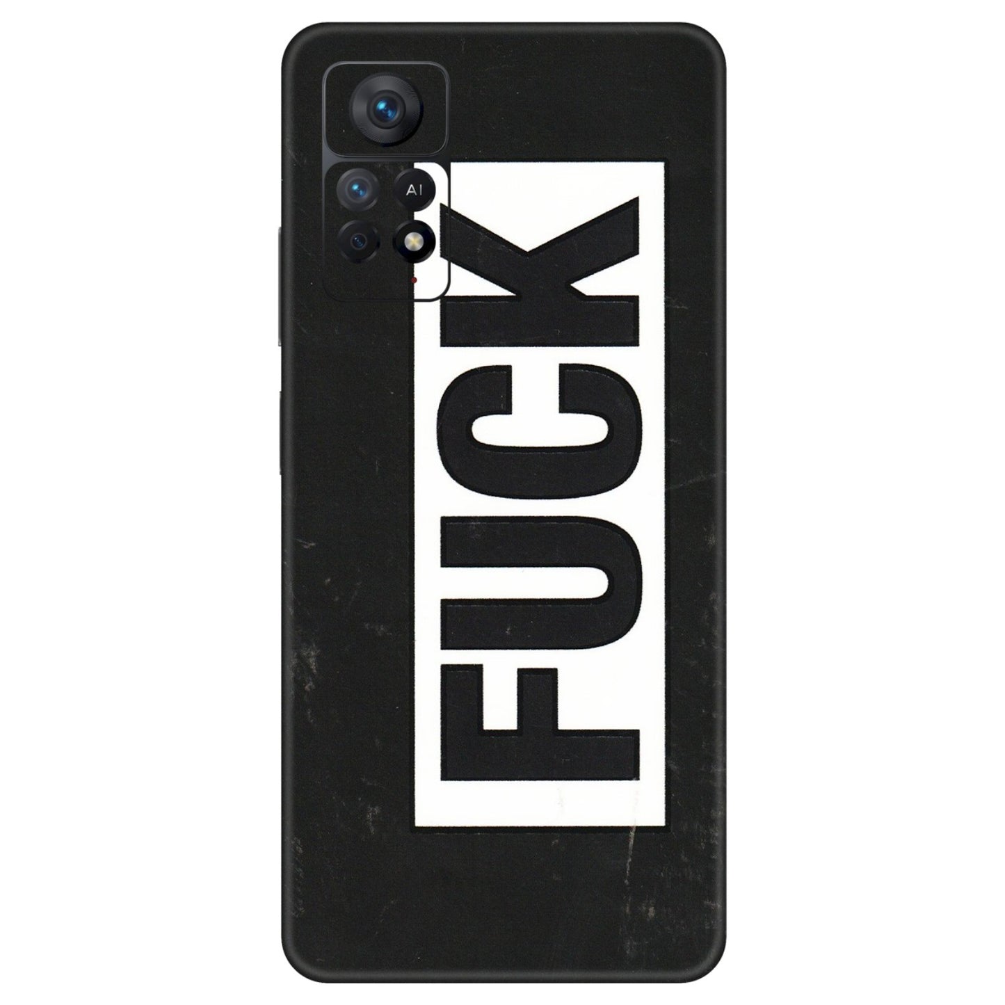 Xiaomi Redmi Phone Skins (All Models) - The F Word - 3D Embossed Finish (L-255) Redmi Note 11 Pro Plus 5G