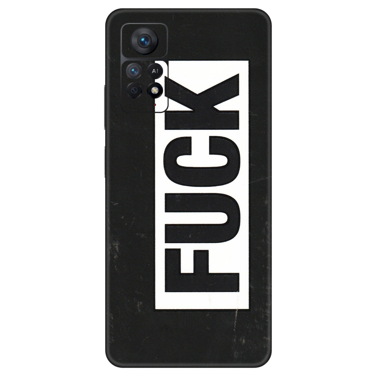 Xiaomi Redmi Phone Skins (All Models) - The F Word - 3D Embossed Finish (L-255) Redmi Note 11 Pro Plus 5G