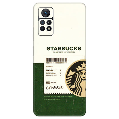 Xiaomi Redmi Phone Skins (All Models) - Starbucks Barcode - 3D Embossed Finish (L-308) Redmi Note 11 Pro Plus 5G