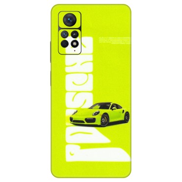 Xiaomi Redmi Phone Skins (All Models) - Lime Green Porche - 3D Embossed Finish (L-30) Redmi Note 11 Pro Plus 5G