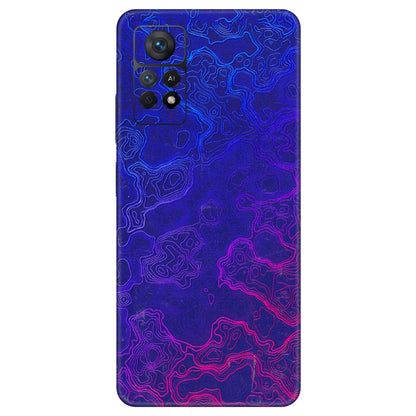 Xiaomi Redmi Phone Skins (All Models) - Purple Ripples Swirl - 3D Embossed Finish (L-314) Redmi Note 11 Pro Plus 5G