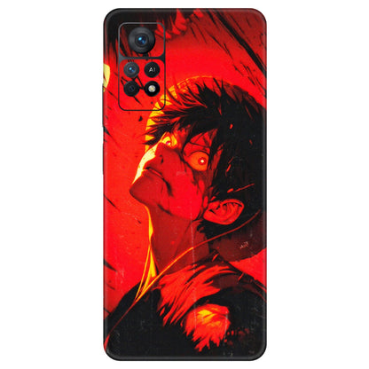 Xiaomi Redmi Phone Skins (All Models) - D.Luffy Power Up One Piece Anime - 3D Embossed Finish (L-326) Redmi Note 11 Pro Plus 5G