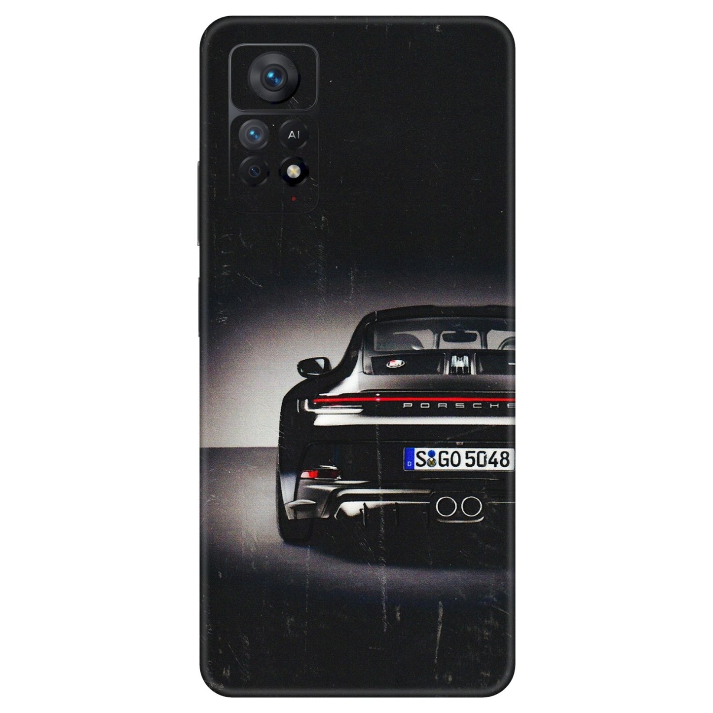 Xiaomi Redmi Phone Skins (All Models) - New Black Porsche GT3 - 3D Embossed Finish (L-327) Redmi Note 11 Pro Plus 5G